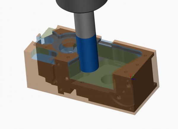 Mechanik CAM-Simulation Fräsprozess
