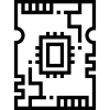Icon Platine - symbolisiert Elektronik/ Elektronikfertigung